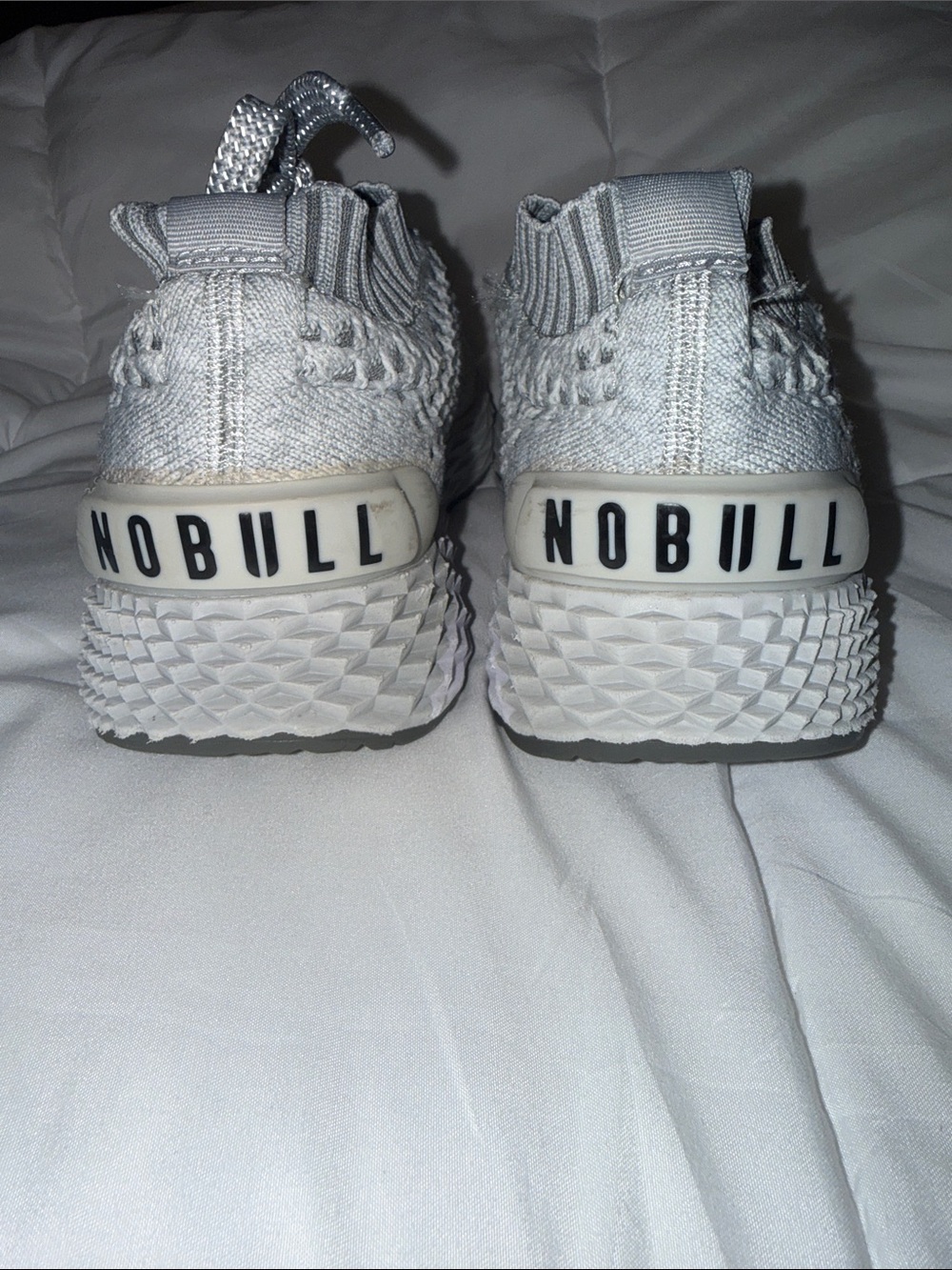 NOBULL Knit Runner Sneakers Gray Athletic Training Shoes Women’s 8.5/Men’s 7 - Picture 6 of 7